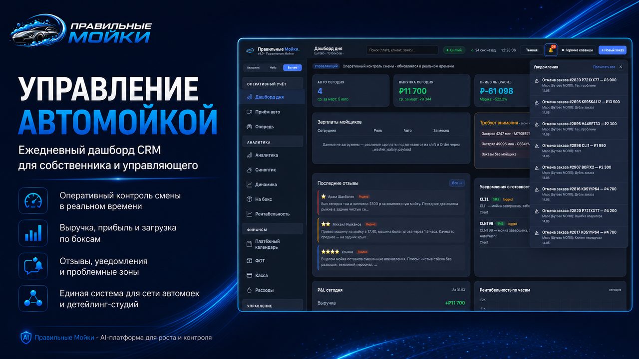 CRM Правильные Мойки
